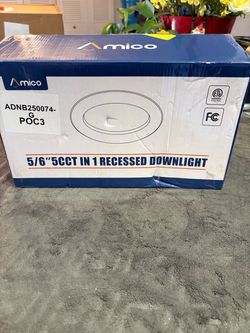 Amico 5/6" 5CCT in 1 Recessed Downlight