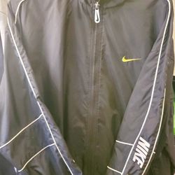 Nike Black And Gold Windbreaker 