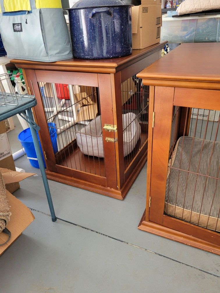 Dog Crates 2 Wooden 36L 25W 31H