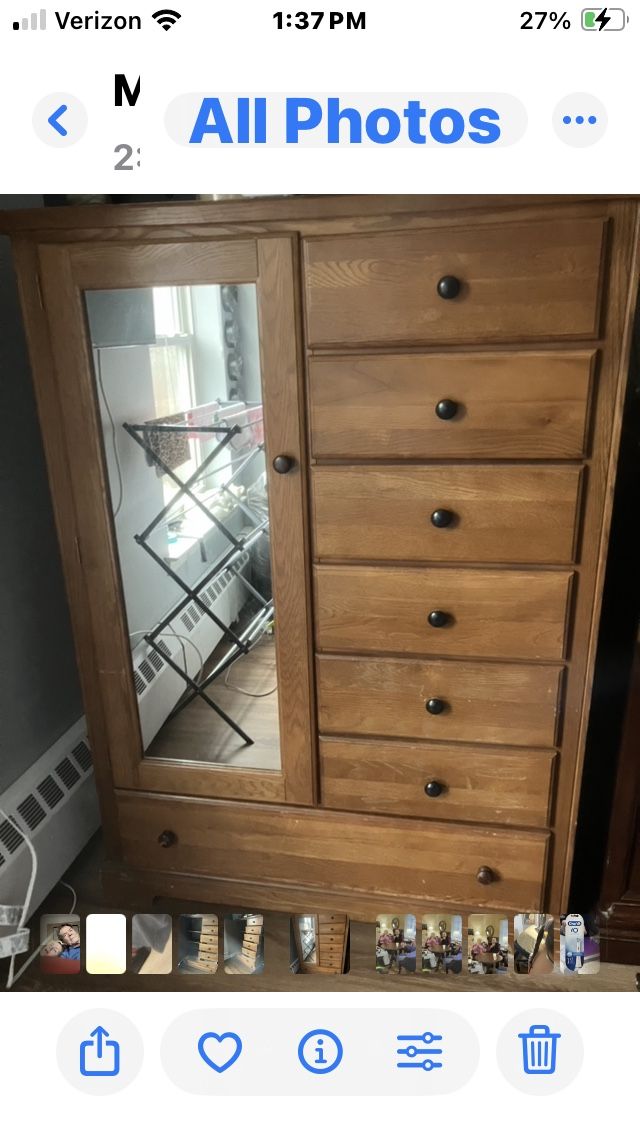 7 Draw Dresser with Mirror