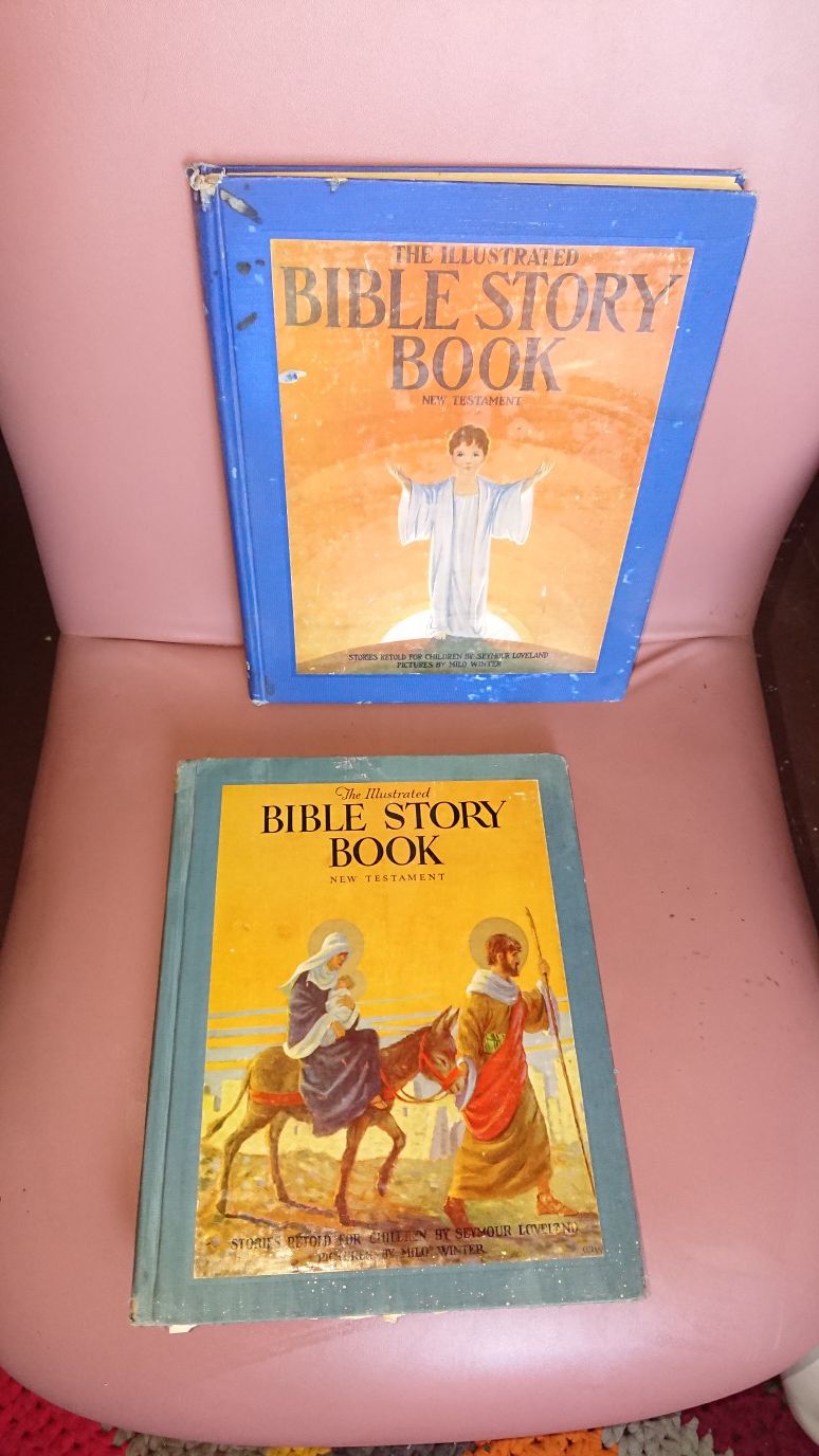 Two vintage 1925/1947 Bible Story Books