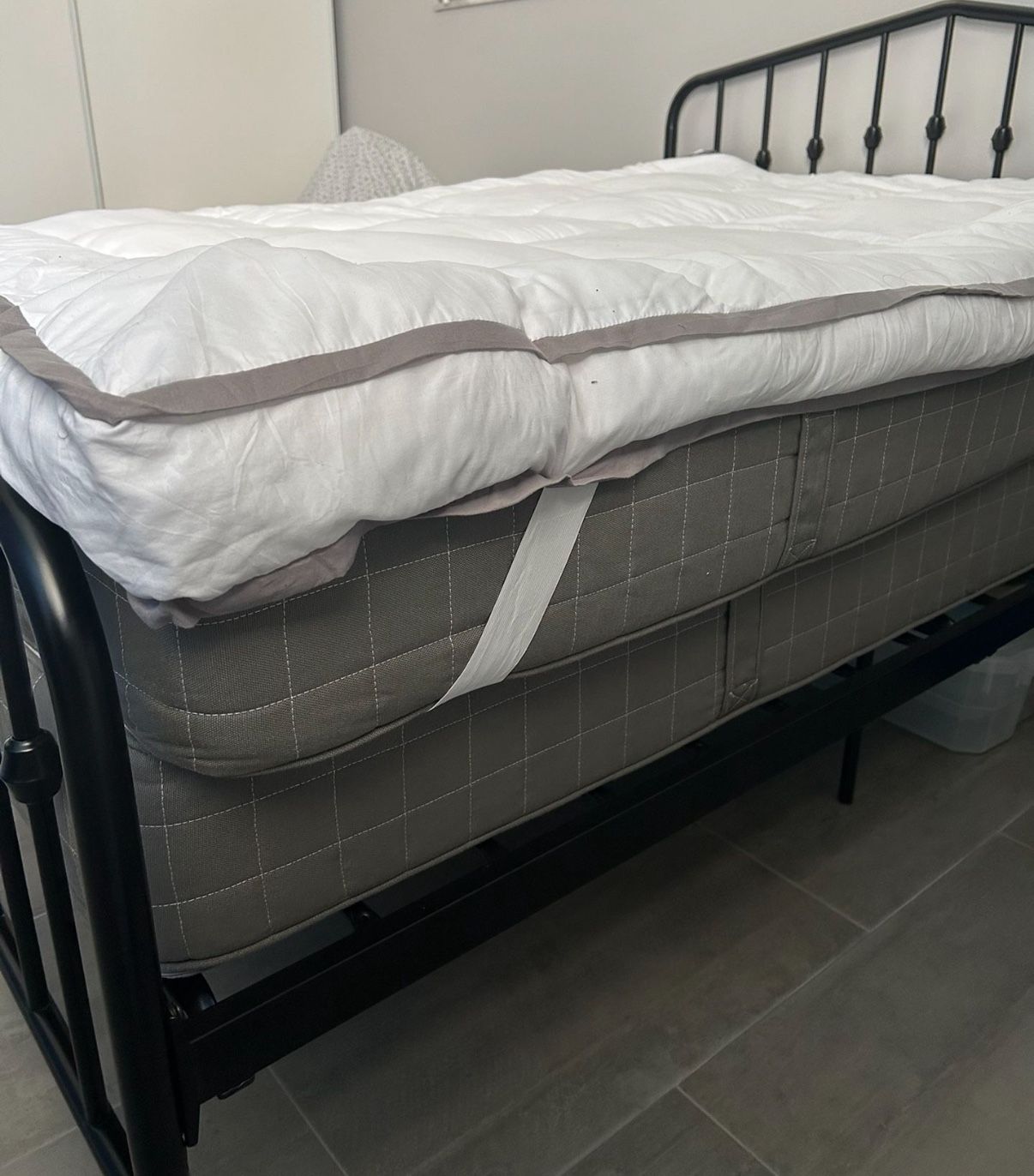 Full Size Bed Frame, Mattress, Box Spring