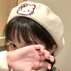 New Sanrio Hello Kitty Retro Beret Hat