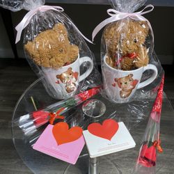 Mother’s Day GIFt Mug & Teddy bear Flower Included 