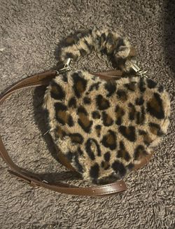 Heart Shaped Cheetah Purse