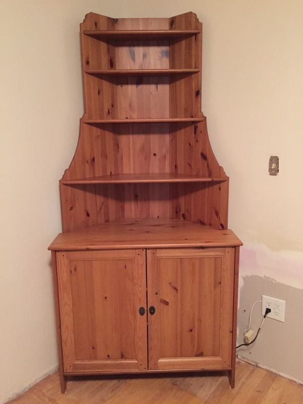 (pending) IKEA Leksvik corner hutch/cabinet