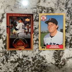 Roger Clemens, 2004 Diamond Collection Upper Deck #67, Roger Clemens 1987 Topps #349