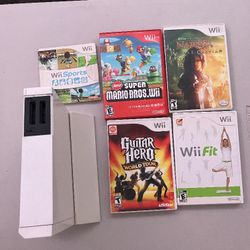 Wii with accessories