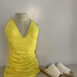 Ladies Swim Suit w/panty Sz:Lg  By: Juicy Couture $40 / Ladies Sandals By: Viscata Sz: 8.5 $20