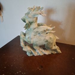 Carved Jade Stag