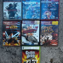 PS2, PS3, And XBOX 360 Games