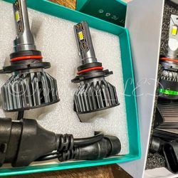 Led Headlights Size 9007 Luces 6000k Bright Glacier White 