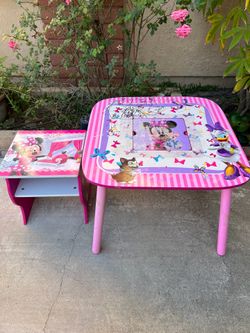 Minnie Mouse Delta Children Table & Side Table
