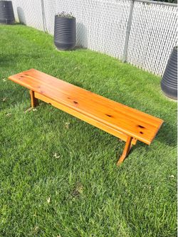 Ethan Allen Antique Wood Entryway Bench