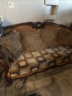 Wooden couch