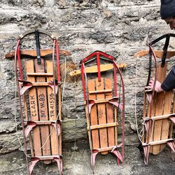 old school toboggan/sled