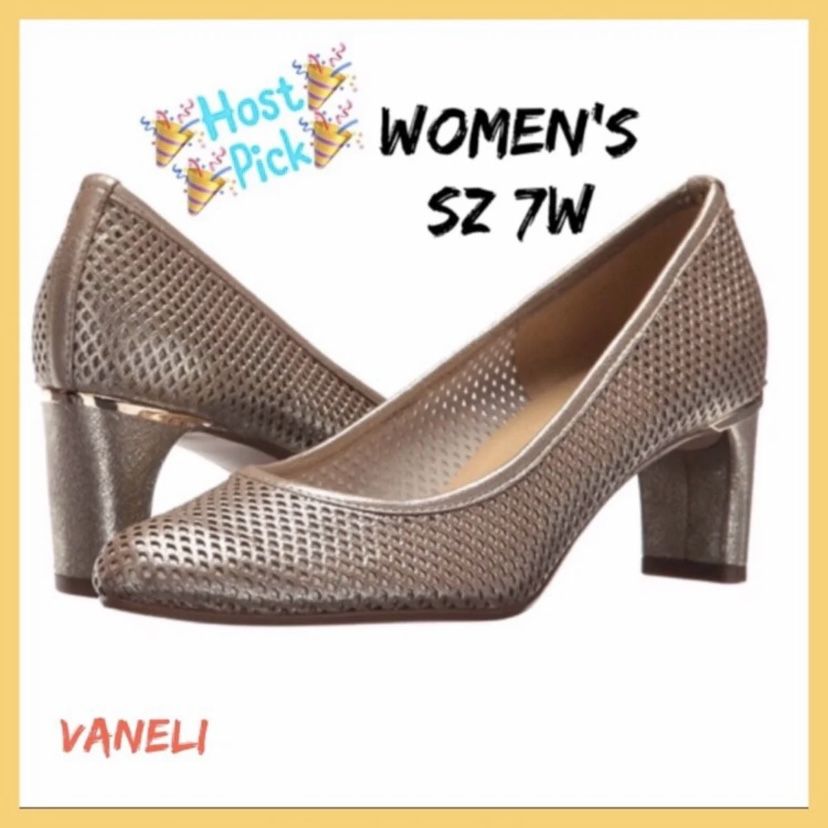 NIB Womens Designer Vaneli Dawne Heels Sz:7W