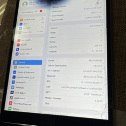 iPad Pro 1st Gen 256gb Damage Screen Working Excellent 