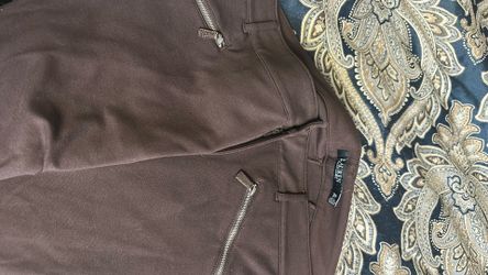 Lauren Ralph Lauren Riding Pants Brown Leather Inseam Size 3X Women