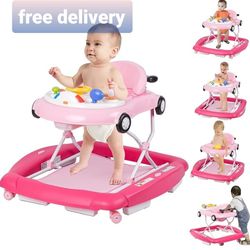 NEW pink baby walker push and pull toy Free delivery 🚗NUEVA andadera para bebes andador juguete color rosa entrega gratis  