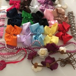 Girls Hair Accessories/ Bows Headbands 