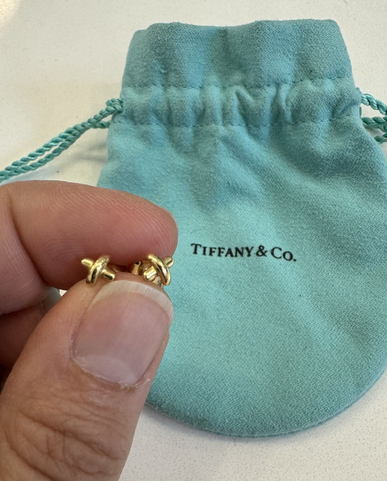 Authentic 18k Gold Tiffany Earrings