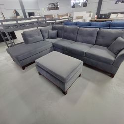 2 Piece Sectional L- Shape Sofa