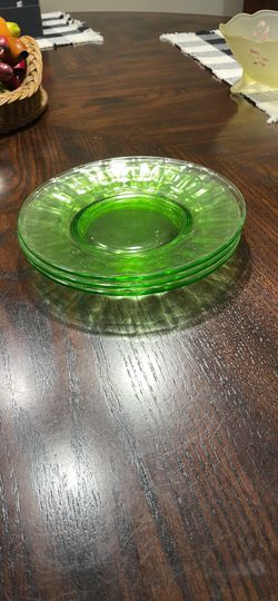 Green Vintage Plates