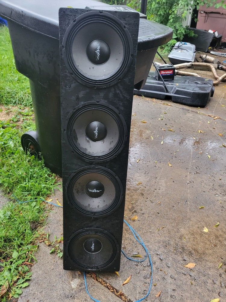Four 10 In sub Woofers