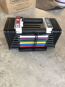Powerblock adjustable dumbbells 5-50 PAIR *NEW*
