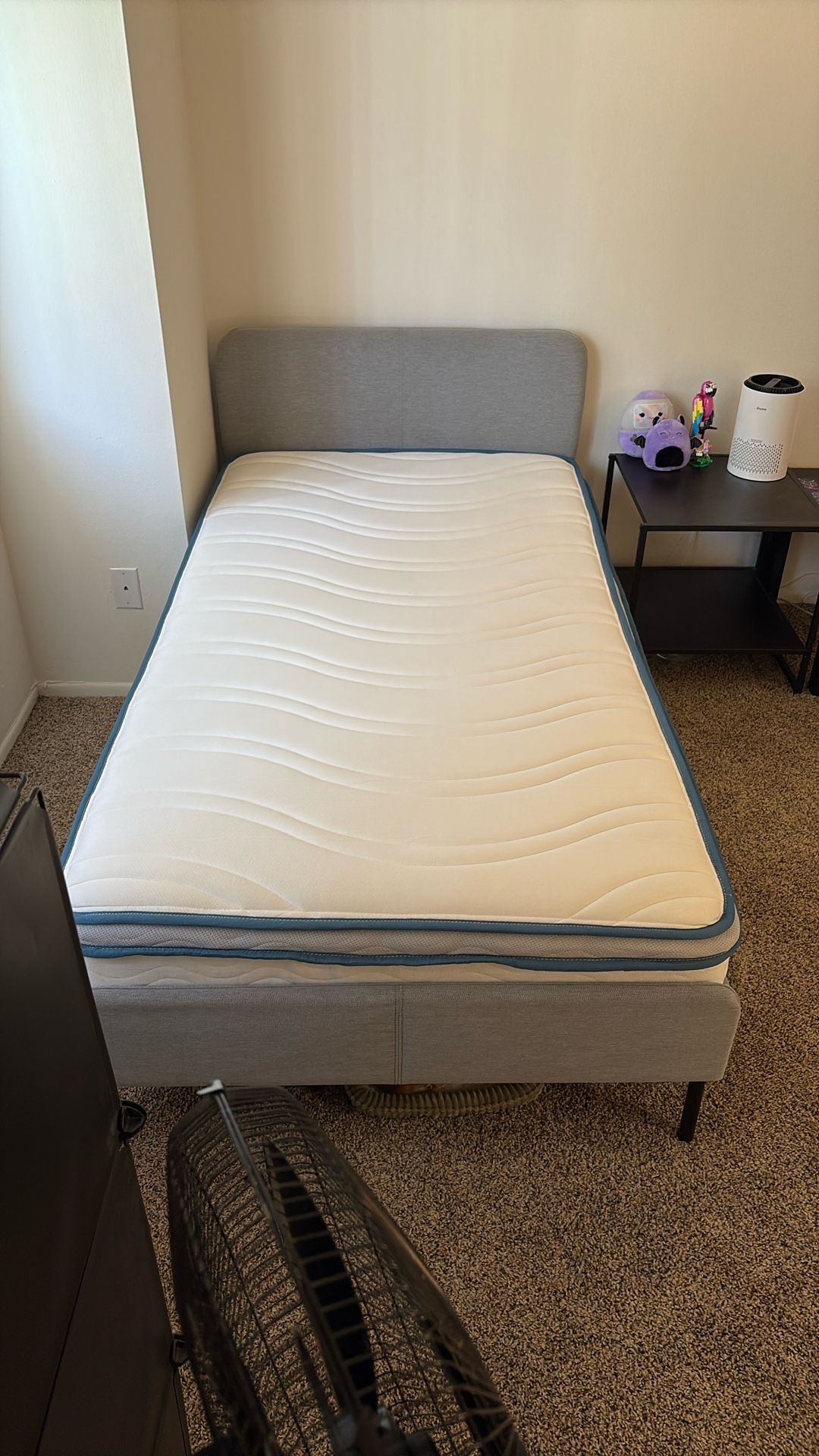 Twin Bed With New Mattress