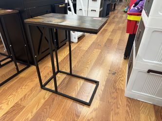 Industrial C-Shape Side Table Night Stand
