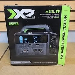 Brand New X2Power X2-300 Power Station + 110W Solar Panel (Bundle)