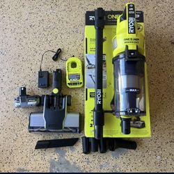 RYOBI ONE+ HP 18V Cordless Pet Stick Vacuum Cleaner Kit with 4.0 Ah HIGH PERFORMANCE Battery, Charger