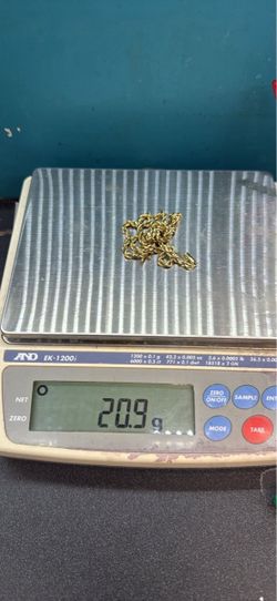 14kt Rope chain 21in