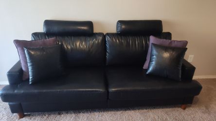 Black Leather Couch