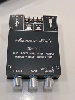 ZK-1002T Bluetooth 5.0 HiFi Power Amplifier Board (100W x 2) w/ Power Adapter