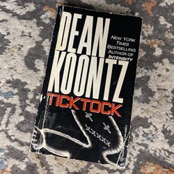 Tick Tock by Dean Koontz Used Good Vintage Horror Thriller Book
