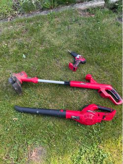 Hyper Tough Weed wacker Drill & Leaf blower.