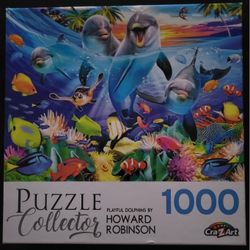 Playful Dolphins 1000 Piece Puzzle 