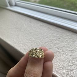 10k Nugget Ring