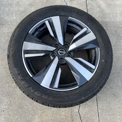 1 - 235/55r19 Stock Nissan Rogue Rav4 Crv Accord Camry 5x114.3 5x4.5 Rim Wheel Good 95% Treads 2024 DOT tire