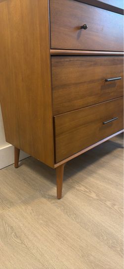 Mid-Century Modern Walnut Wood Dresser