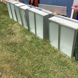 Six Used Ikea Cabinets