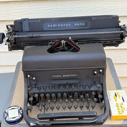 Antique Typewriter with Desk