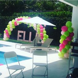 Names Letter, Arch And Column Balloon 