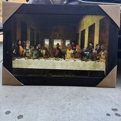 NBA Legends “Last Supper” Framed Wall Art – Kobe, Jordan, Shaq & More