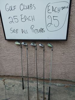 Golf clubs $25 each
