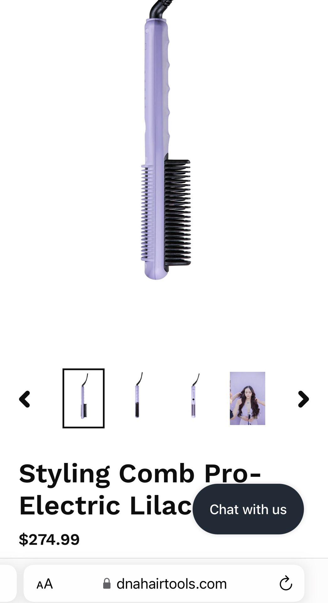 DNA Hair tools; Styling Comb Pro2 (lilac)