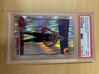 Kevin Durant 2019 Hoops Premium Stock Flash PSA 9